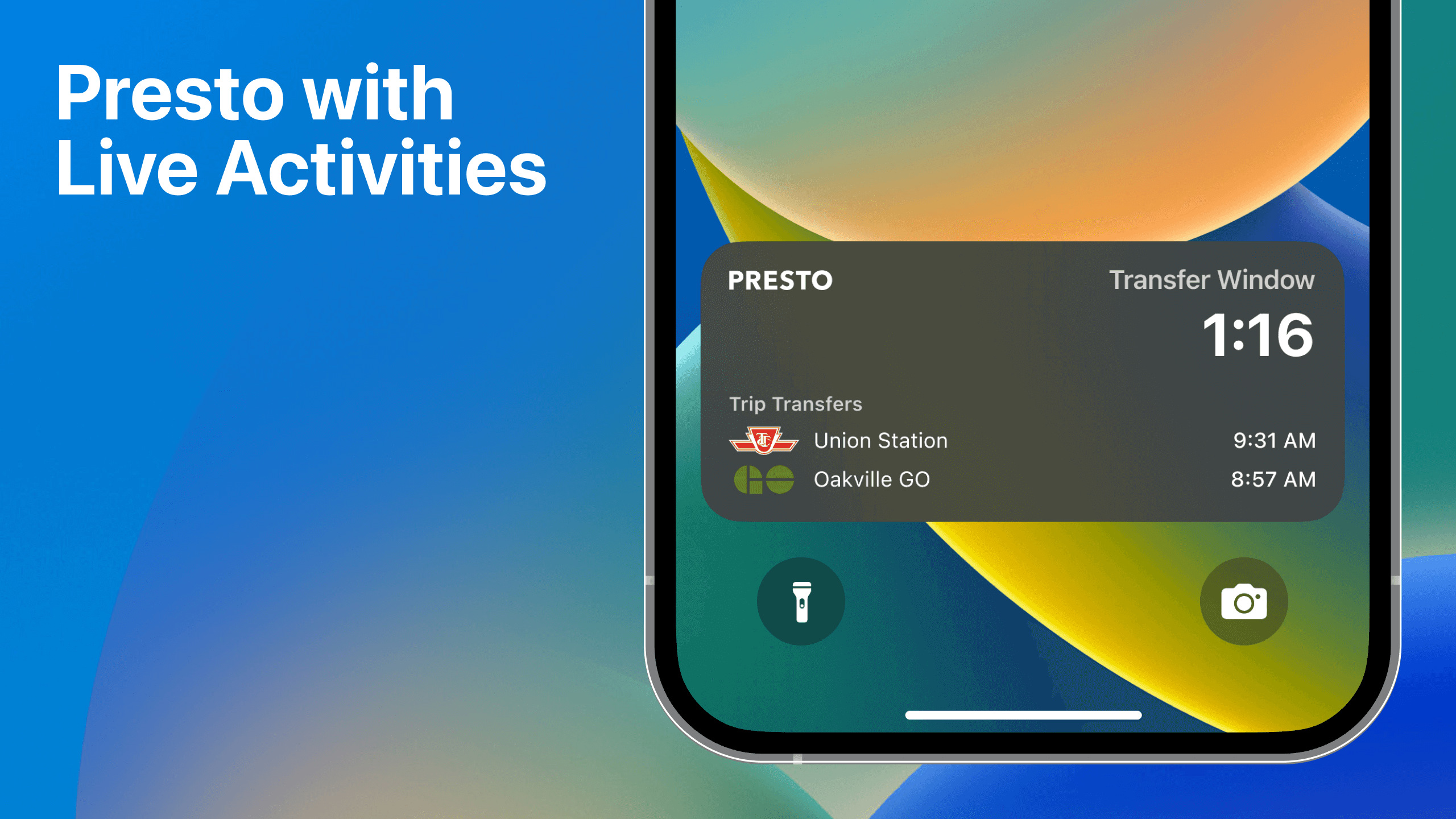 Presto Live Activity